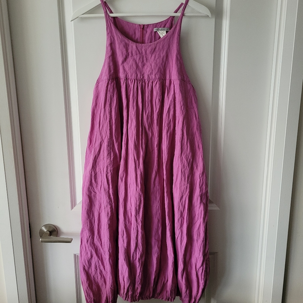 100% LINEN SARAH PACINI DRESS - Picture 2 of 7